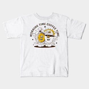 Morning time coffee time Kids T-Shirt